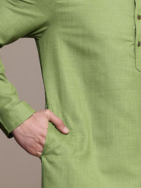 House of Pataudi Band Collar Rozana Kurta