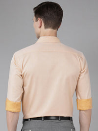 Park Avenue Men Slim Fit Micro Ditsy Geometric Opaque Self Design Pure Cotton Formal Shirt