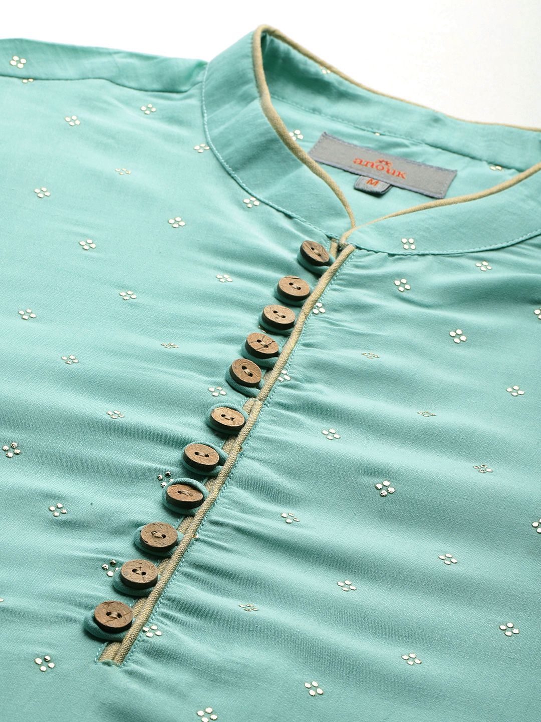 Anouk Men Mukaish Work Kurta with Dhoti Pants