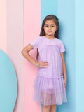 pspeaches Girls Woollen A-Line Dress