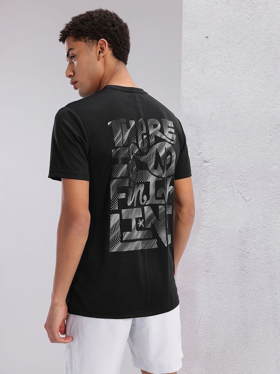 HRX by Hrithik Roshan Couple Collection Typography Printed Rapid-Dry Running T-shirt