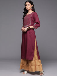 Indo Era Zari Embroidered Kurta