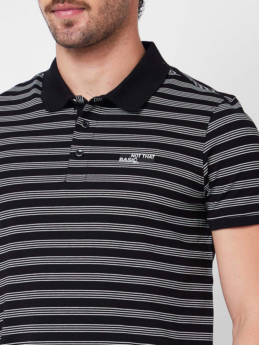 SPYKAR Round Neck Printed Cotton Slim Fit T-shirt