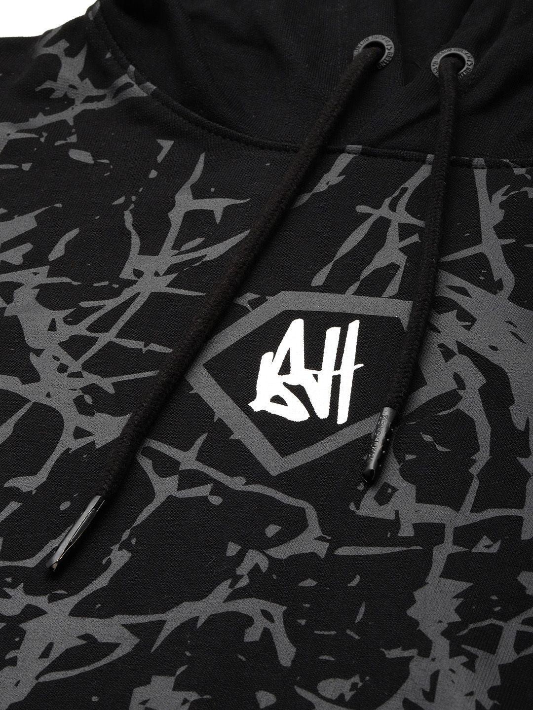 Being Human Printed Hooded Pure Cotton Sweatshirt