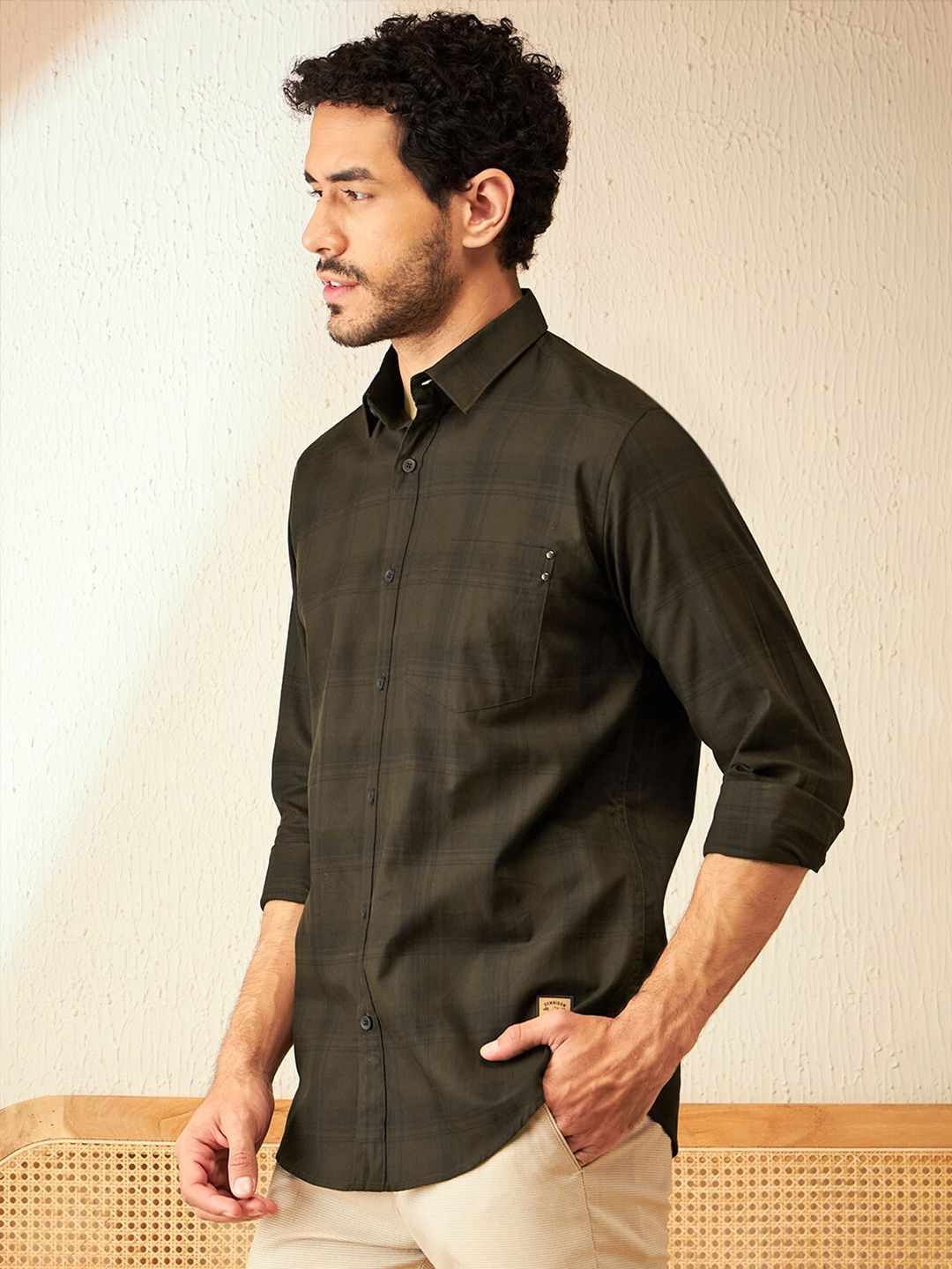 DENNISON Smart Checked Casual Shirt