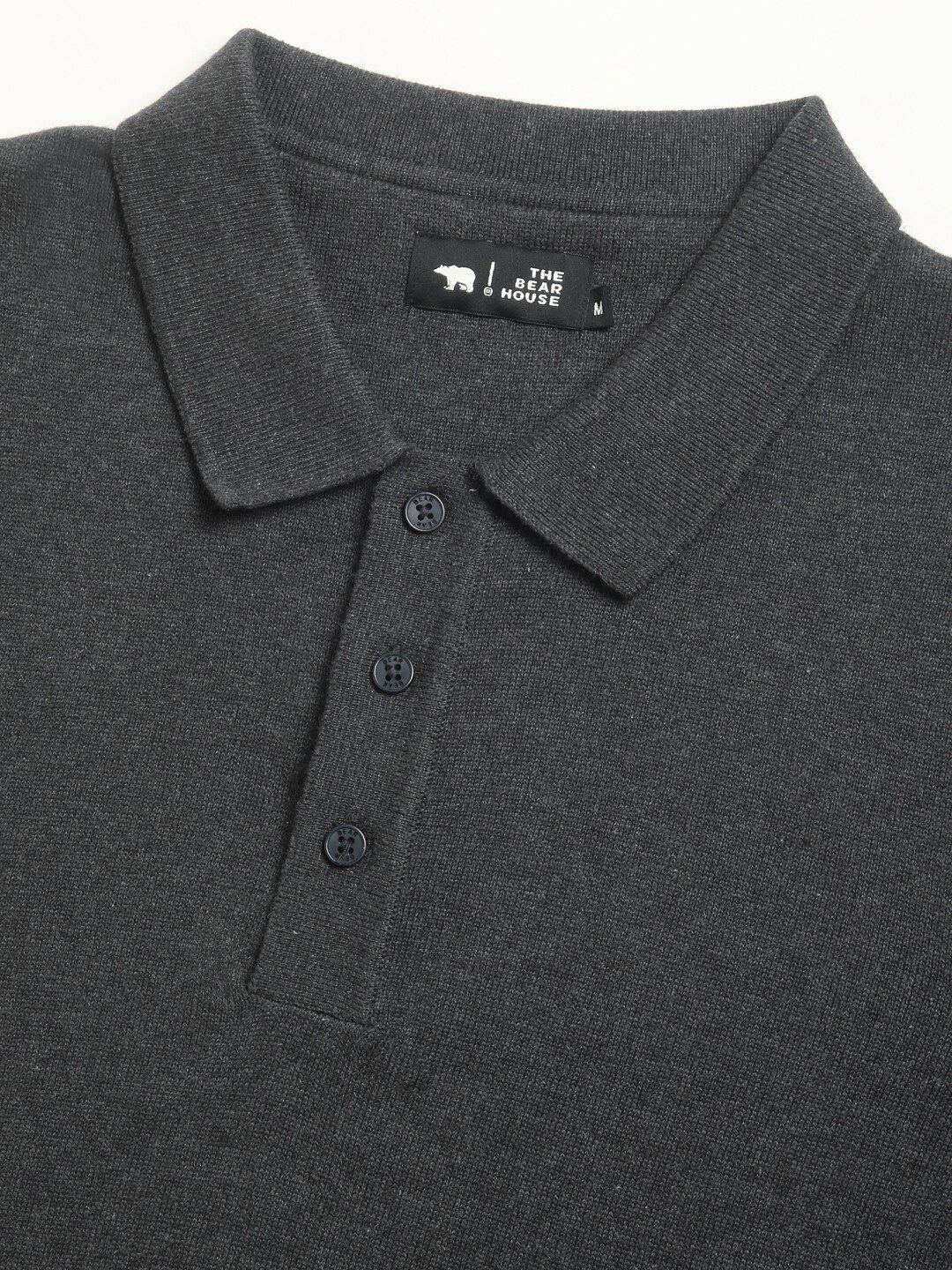 THE BEAR HOUSE Polo Collar Short Sleeves Cotton T-shirt