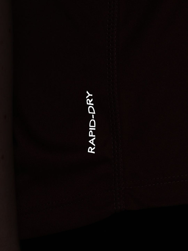 HRX by Hrithik Roshan Back-Slit Reflective Elements Detailed Rapid-Dry Training T-shirt