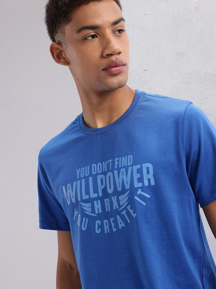 HRX by Hrithik Roshan Typography Printed Training T-shirt