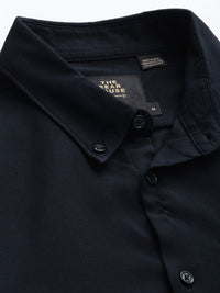 THE BEAR HOUSE Men Navy Blue Slim Fit Casual Shirt