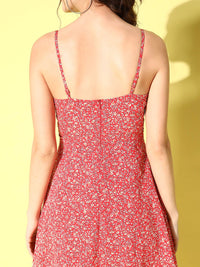 Berrylush Women Floral Bustier Dress