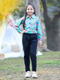 Cutiekins Girls Floral Printed Top with Trousers
