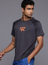 HRX by Hrithik Roshan Brand Logo Printed Rapid-Dry Training or Gym Sports T-shirt