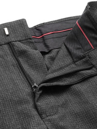 Park Avenue Men Checked Formal Trousers