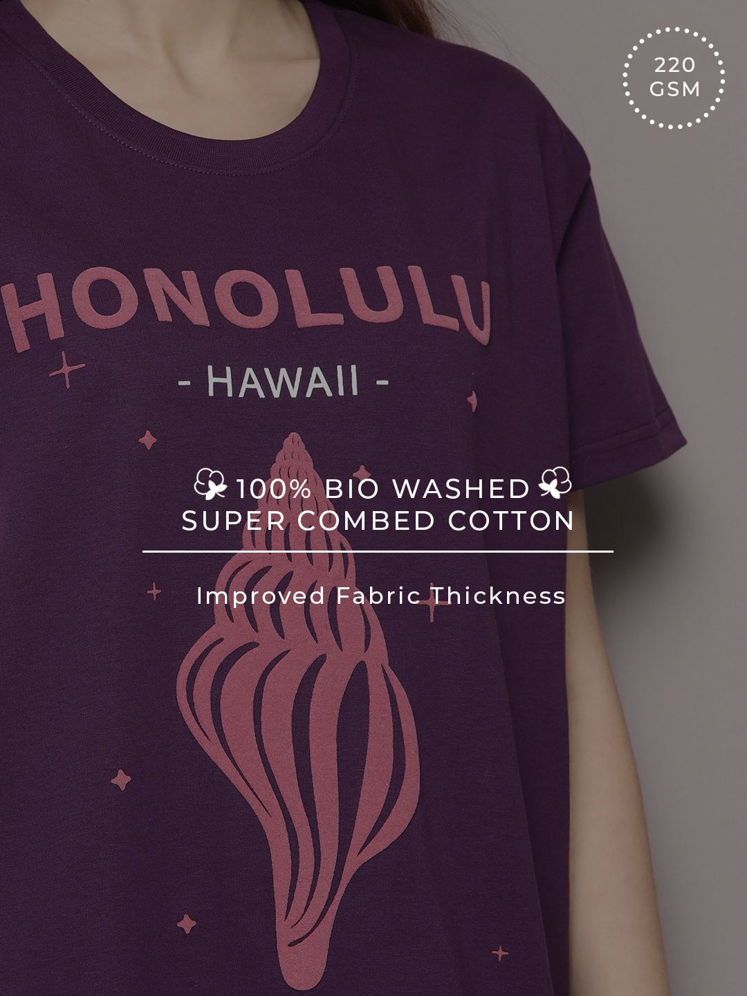 Dillinger Women Embossed Boxy Regular T-shirt