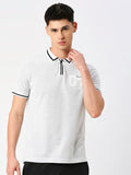 Being Human Typography Printed Polo Collar Short Sleeves Regular T-shirt
