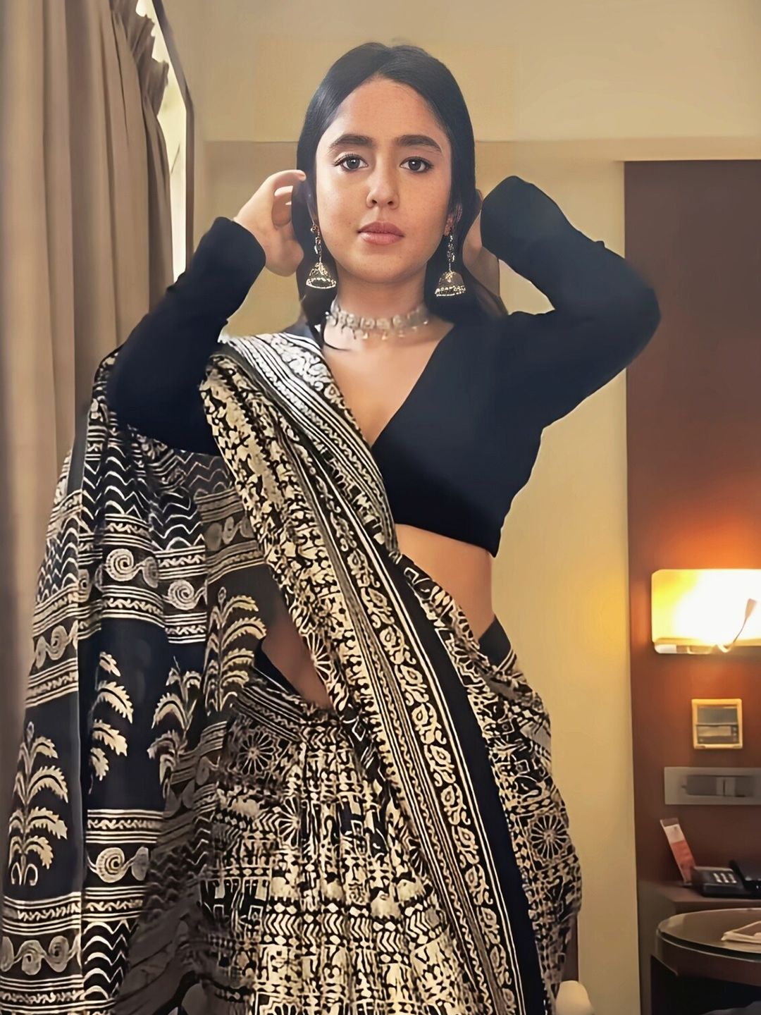 KALINI Kalamkari Printed Block Print Saree