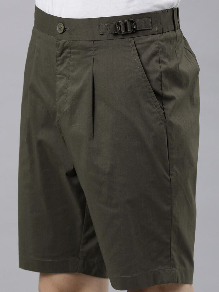 RARE RABBIT Men Osaka Slim Fit Mid-Rise Cotton Shorts