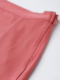 DressBerry Nineties Niche Ribbed Mini Skirt