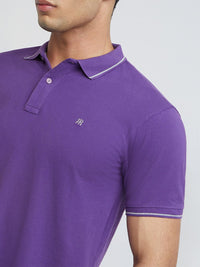 Raymond Pure Cotton Modern Fit Polo Collar Casual T-shirt