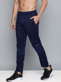 HRX by Hrithik Roshan Men Navy Blue Solid Running Track Pants