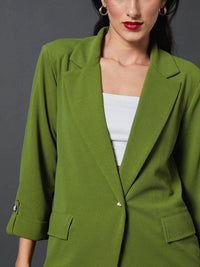 SASSAFRAS worklyf Self-Design Single-Breasted Blazers