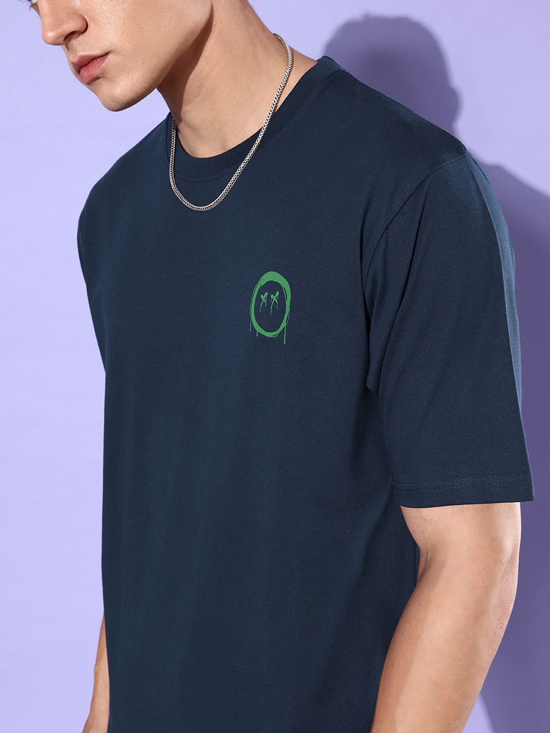 Difference of Opinion Typography Printed Cotton Oversized T-shirt