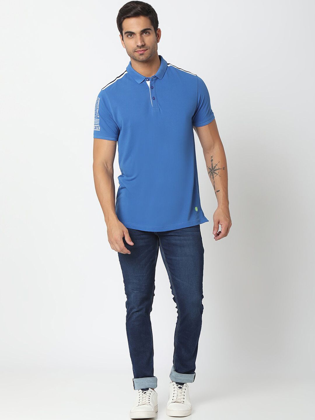 SPYKAR Men Blue Slim Fit Low-Rise Light Fade Jeans