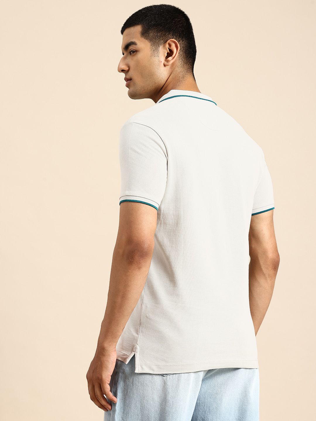 Being Human Polo Collar Pure Cotton T-shirt