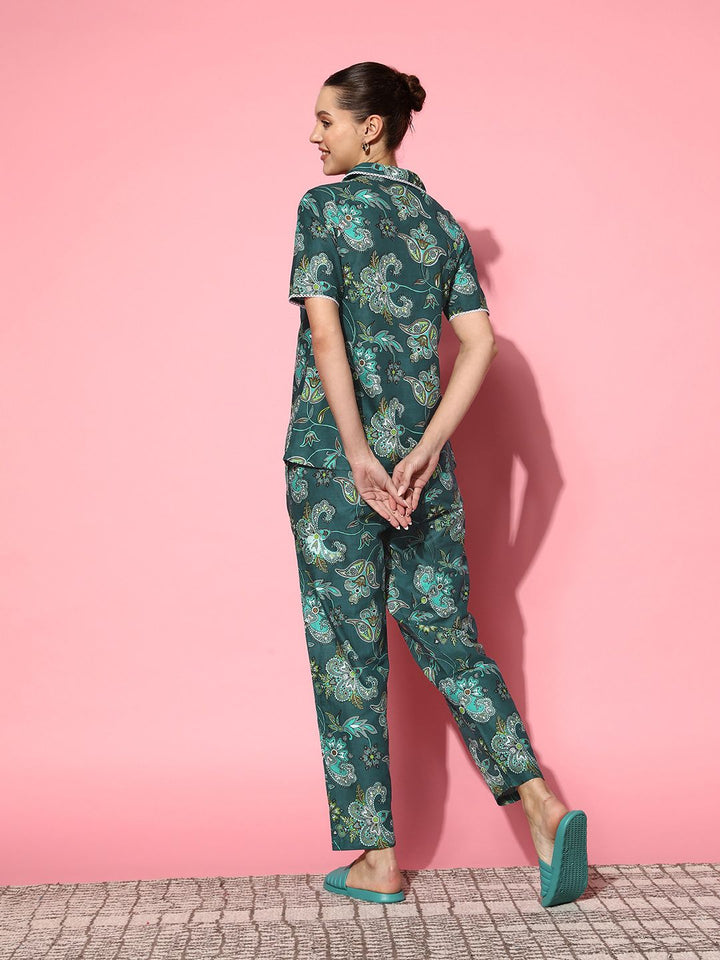 SANSKRUTIHOMES Printed Cotton Night suit