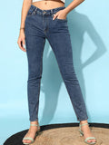 STREET 9 Women Blue Low Rise Slim Fit Pure Cotton Jeans