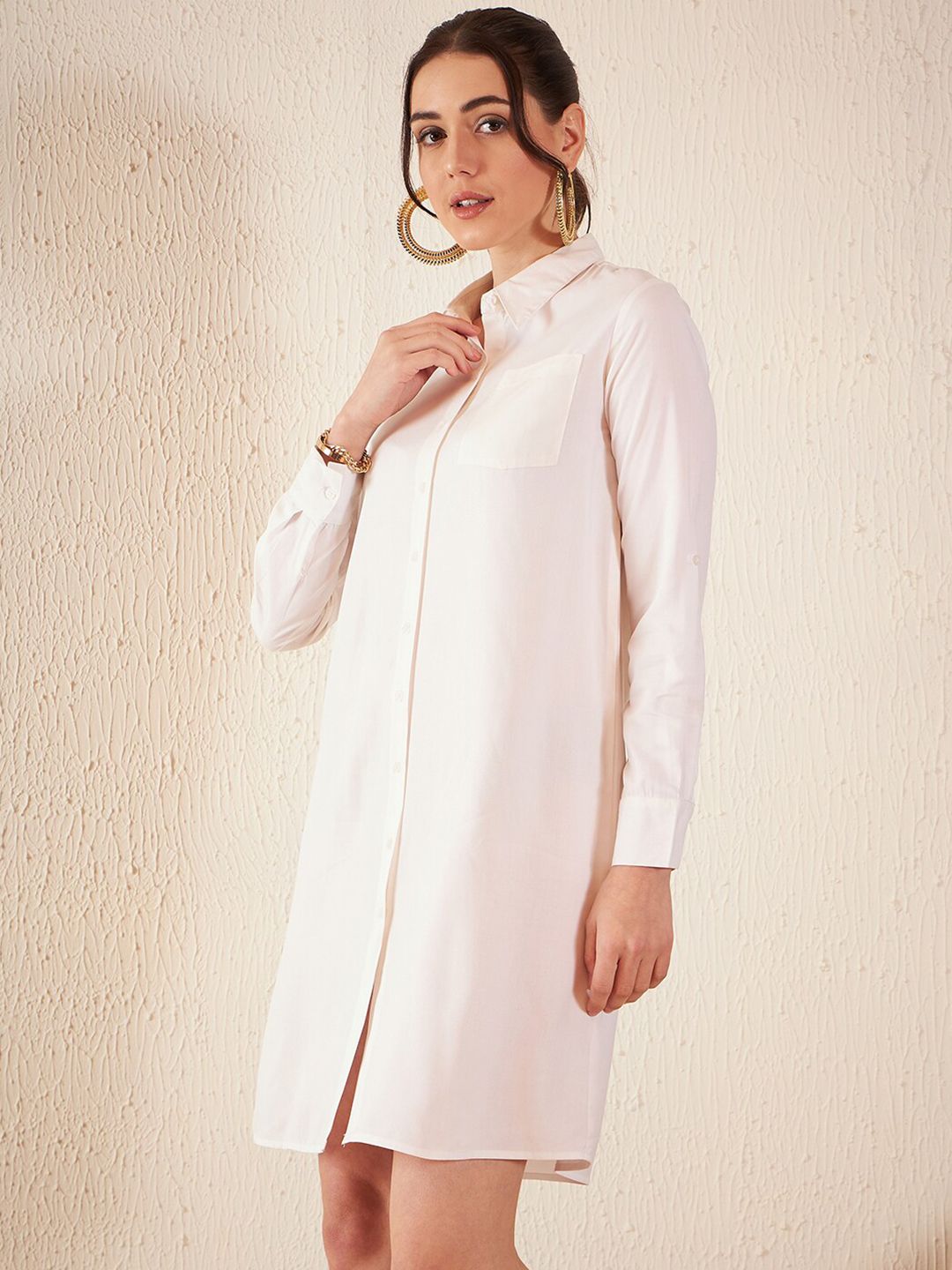 DENNISON Shirt Collar Shirt Dress