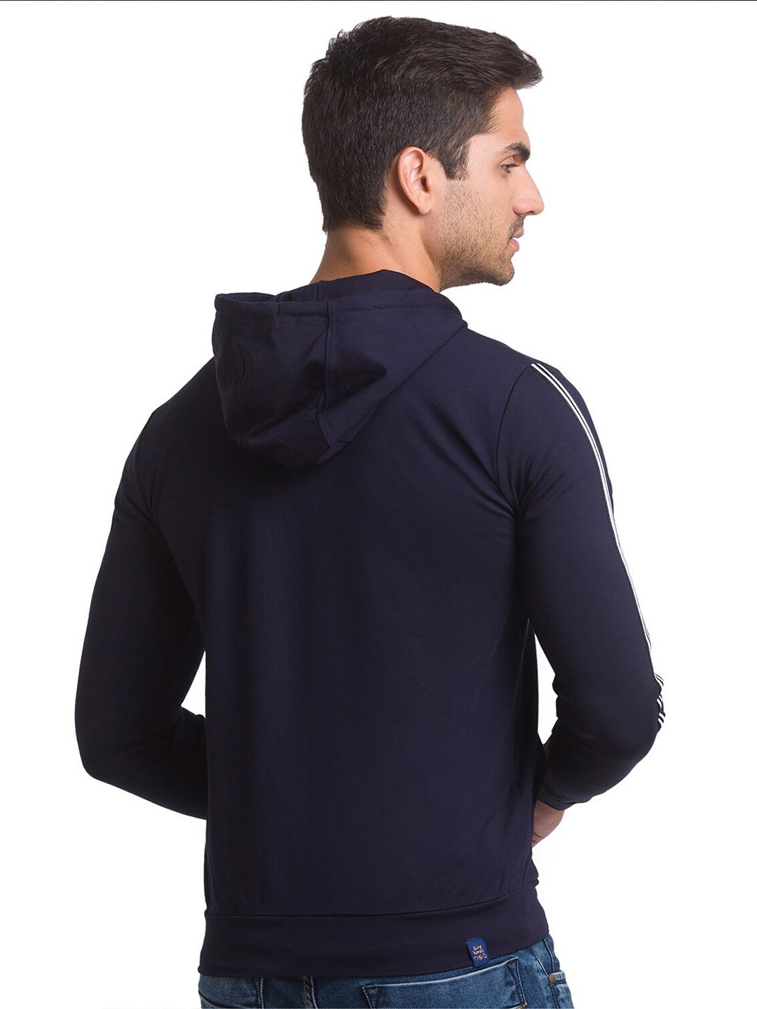 Being Human Men Navy Blue Printed Sweatshirt