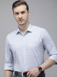Park Avenue Pure Cotton Slim Fit Opaque Striped Formal Shirt