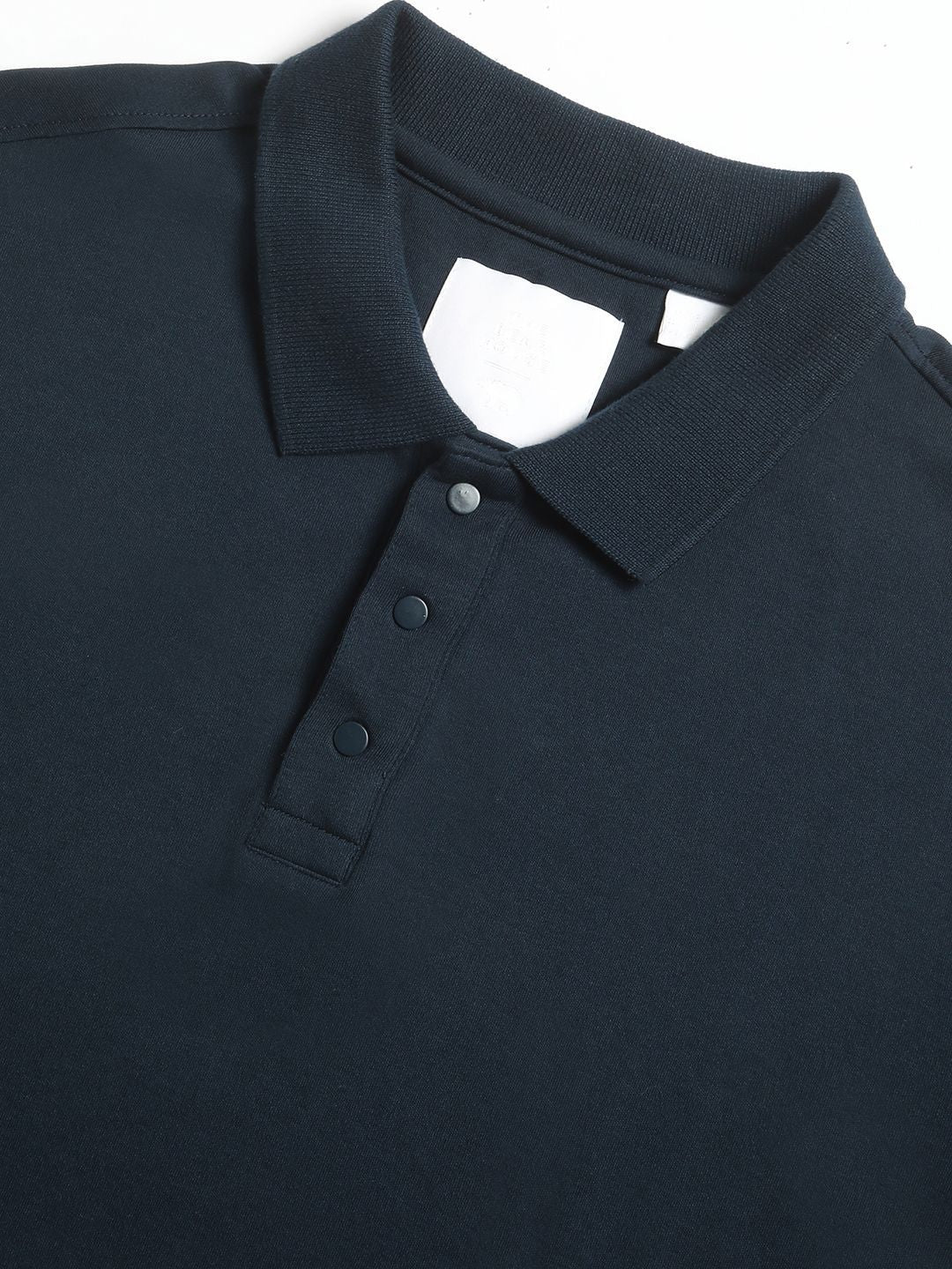 THE BEAR HOUSE Men Solid Slim Fit Polo Neck Tshirt