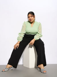 SASSAFRAS Curve Women Plus Size Straight Fit Cargo