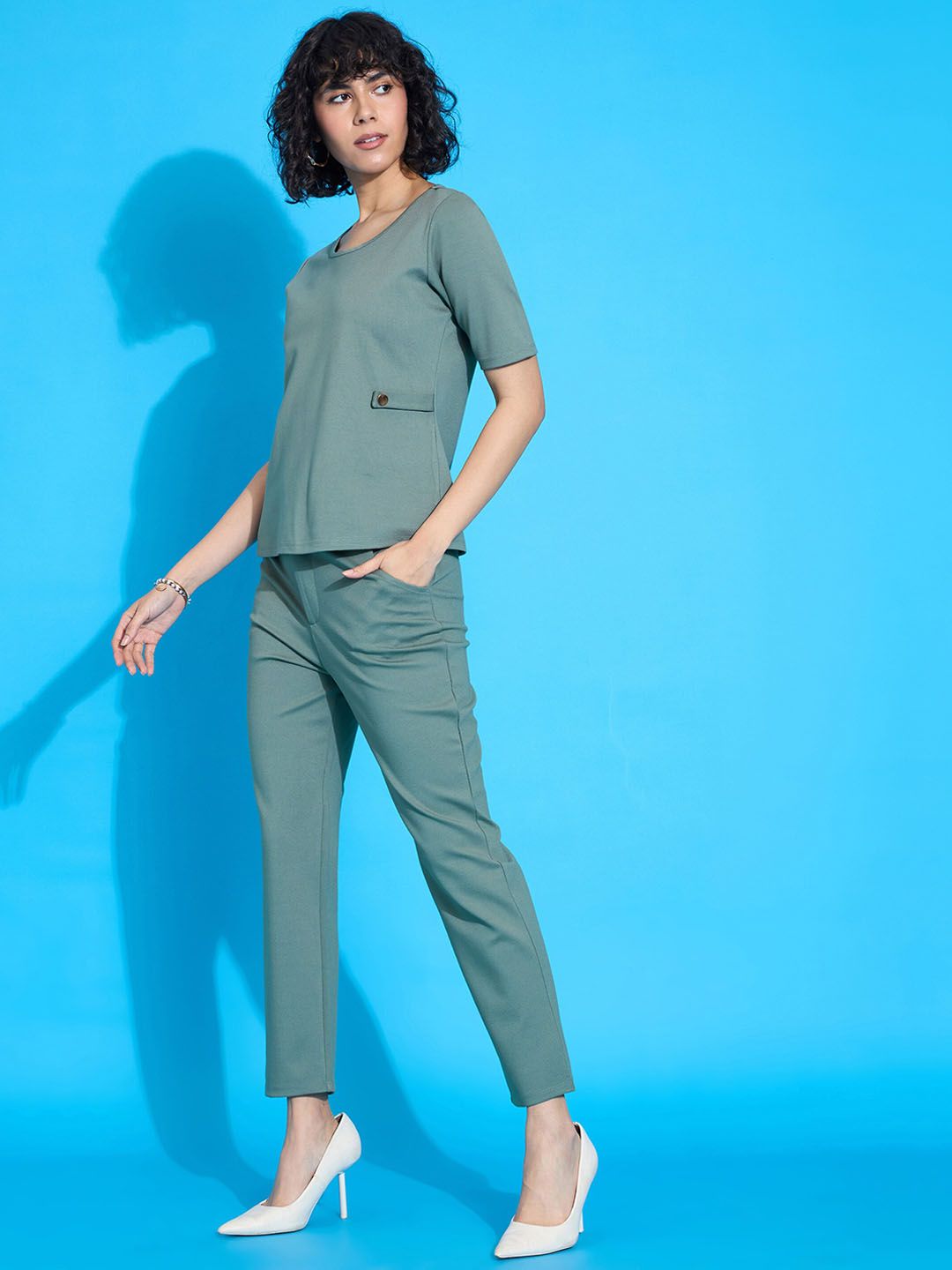 SASSAFRAS worklyf Short Sleeves Top With Trouser