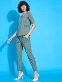 SASSAFRAS worklyf Short Sleeves Top With Trouser