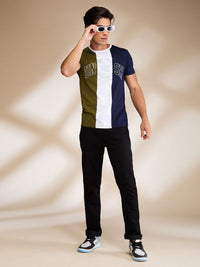 Being Human Men Colourblocked Pockets T-shirt