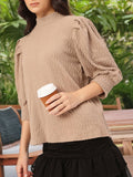 DressBerry Feminine Fusion Textured Knit Top