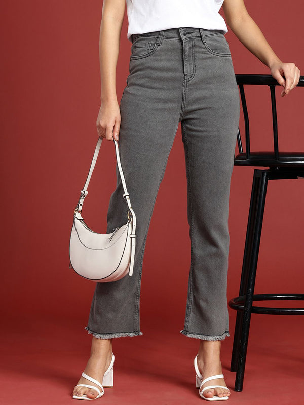 all about you Women Straight Fit High-Rise Stretchable Jeans