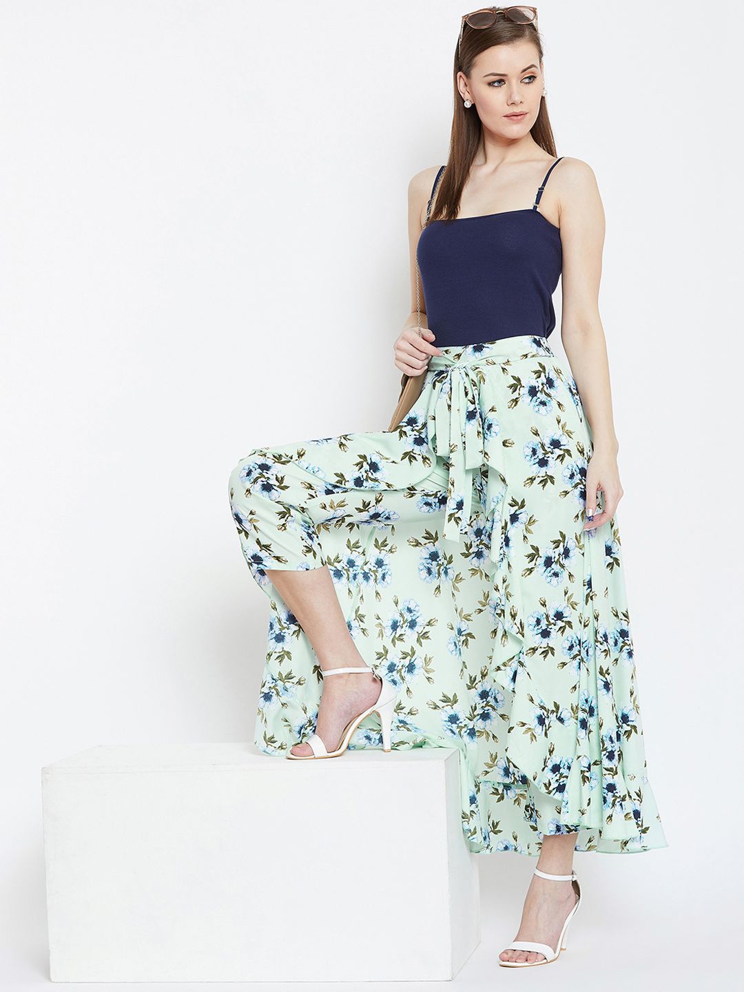 Berrylush Layered Drama Pant & Maxi Skirt