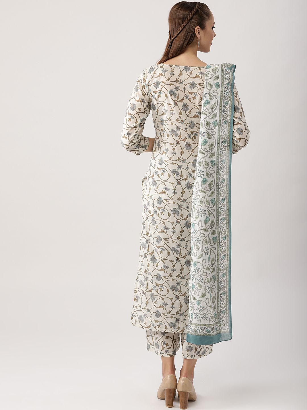 Libas Floral Vine Pure Cotton Kurta Set