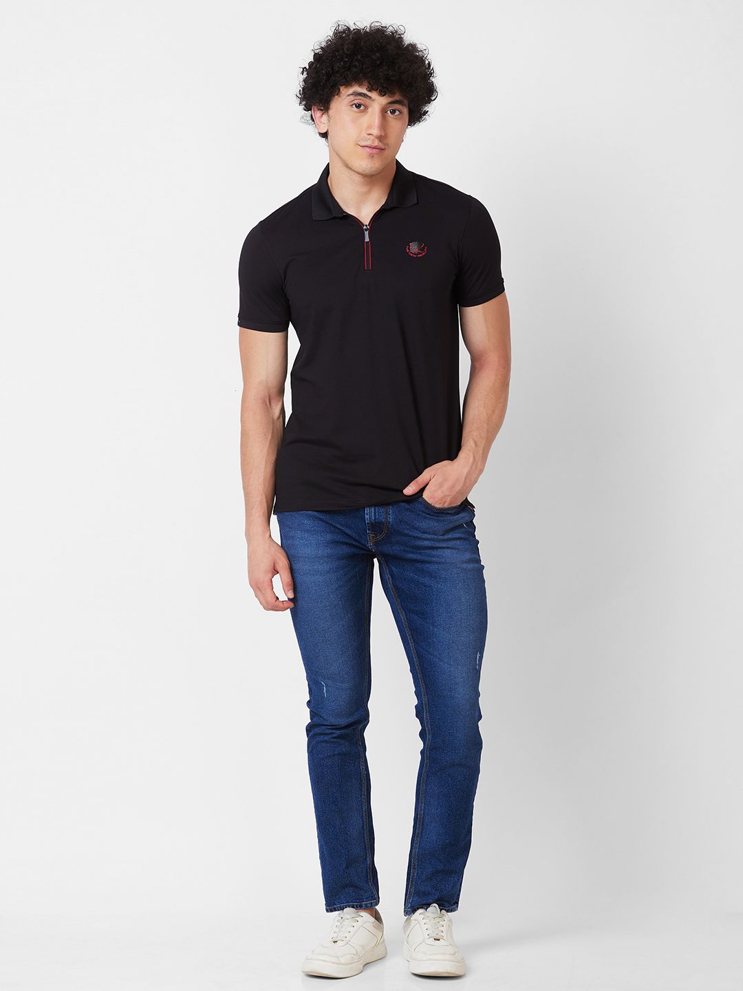 SPYKAR Polo Collar Slim Fit T-shirt