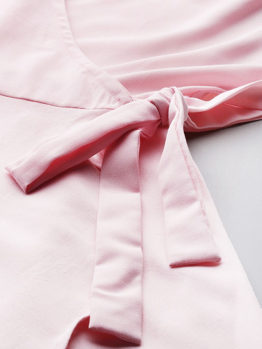 all about you Flared Sleeve Wrap Dress