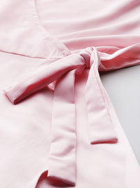 all about you Flared Sleeve Wrap Dress