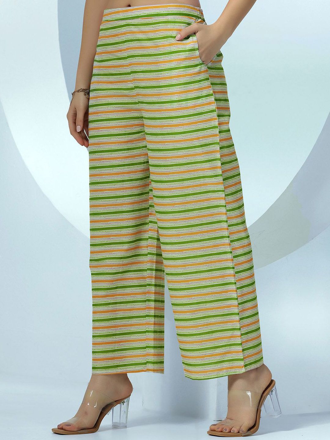 Libas Women Floral Printed Regular Pure Cotton Kurta with Palazzos &  Dupatta