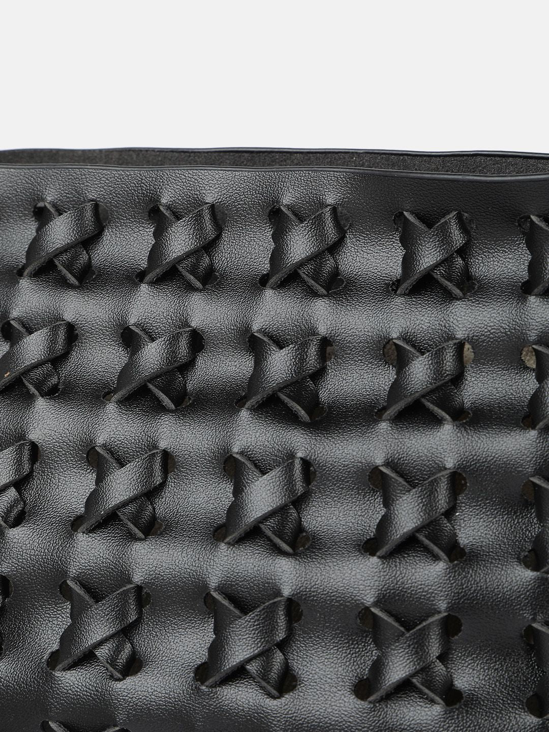 DressBerry Textured Structured Handheld Bag