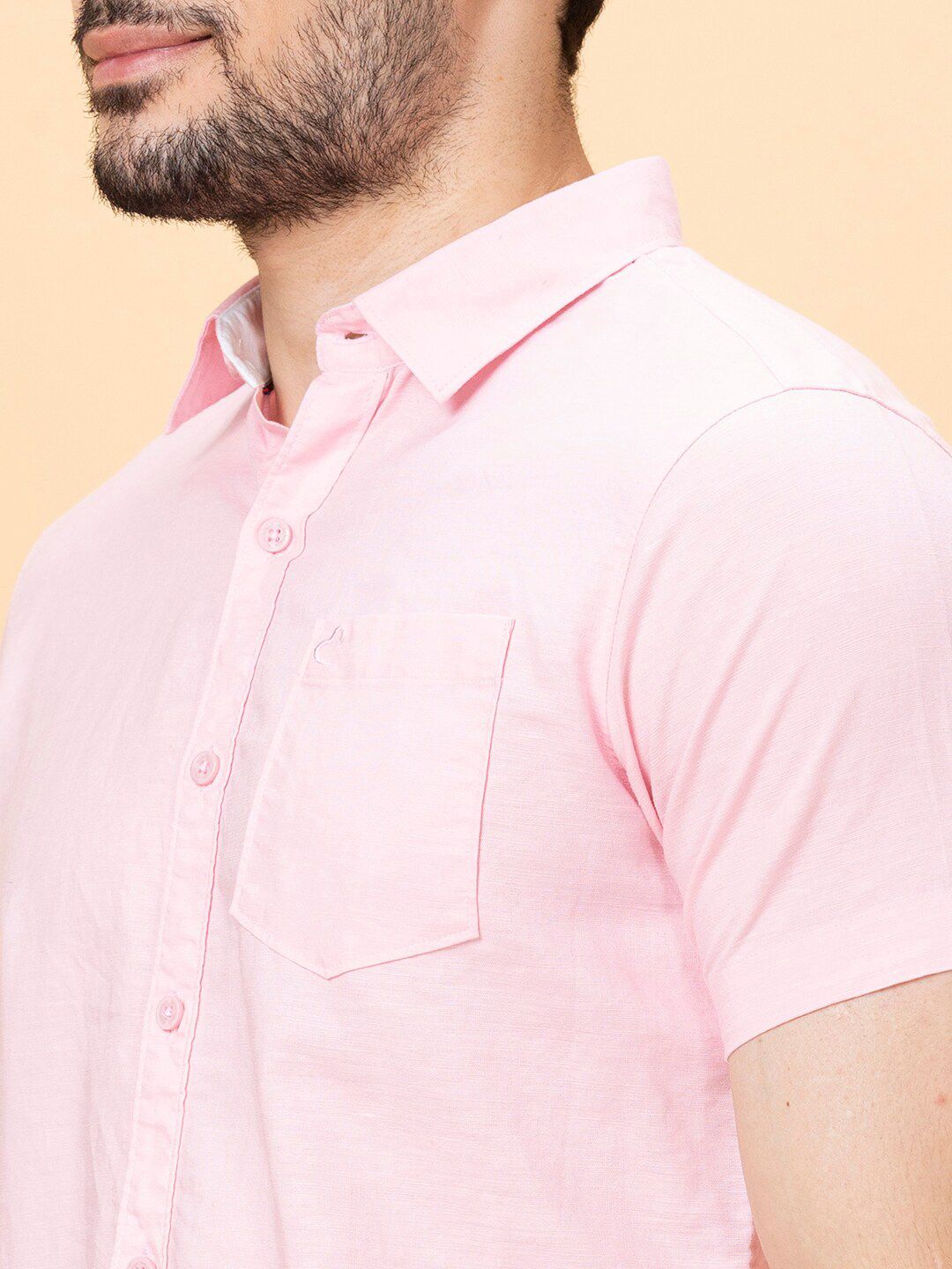 Being Human Spread Collar Slim Fit Cotton Casual Shirt