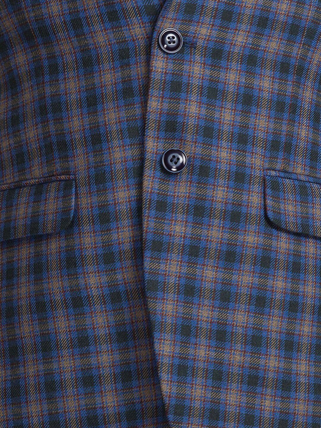 Raymond Men Checked Single Breasted Blazers