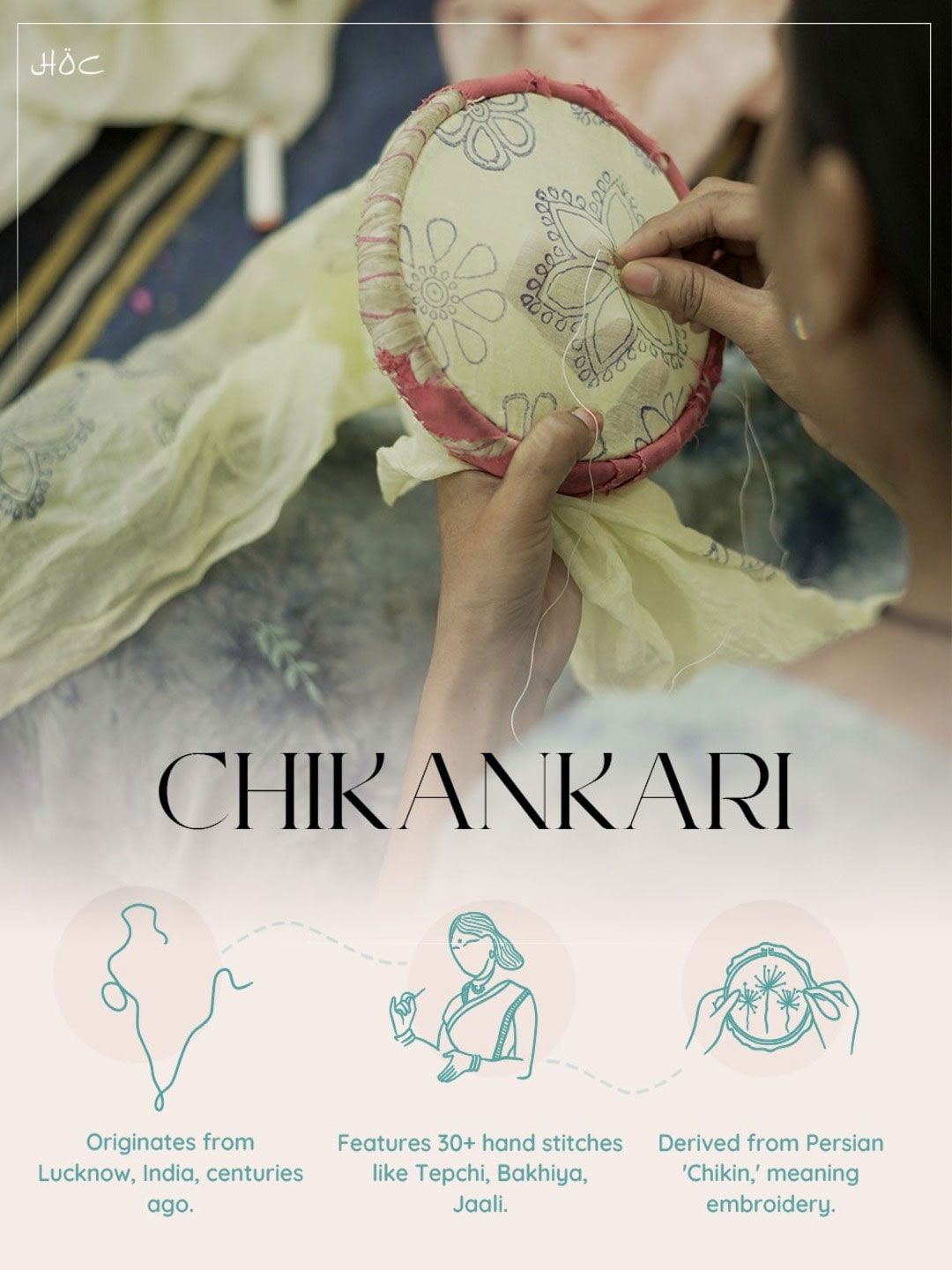 House of Chikankari Women Navy Blue Rayon Chikankari Embroidered Kurta Set